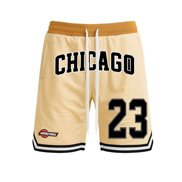 VacationGrabs Men's 23 Chicago Basketball Shorts Blue