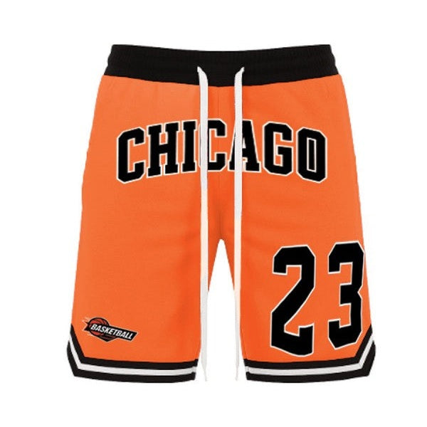 VacationGrabs Men's 23 Chicago Basketball Shorts Blue