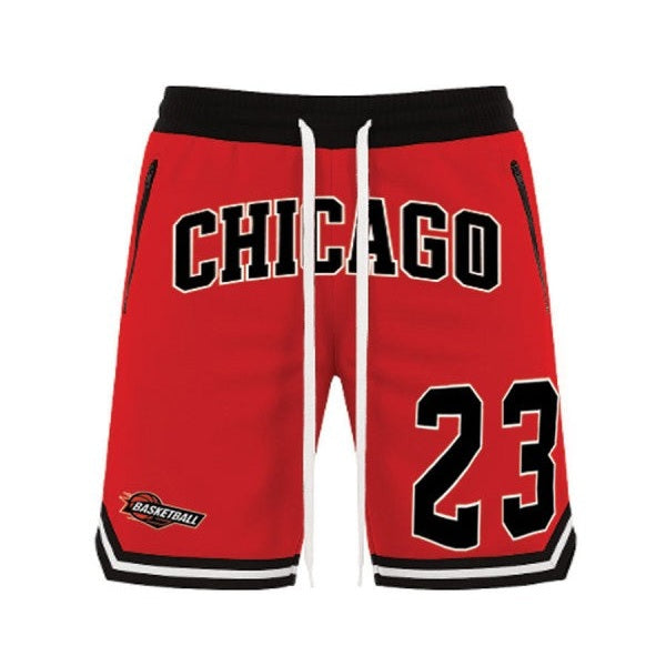 VacationGrabs Men's 23 Chicago Basketball Shorts Blue