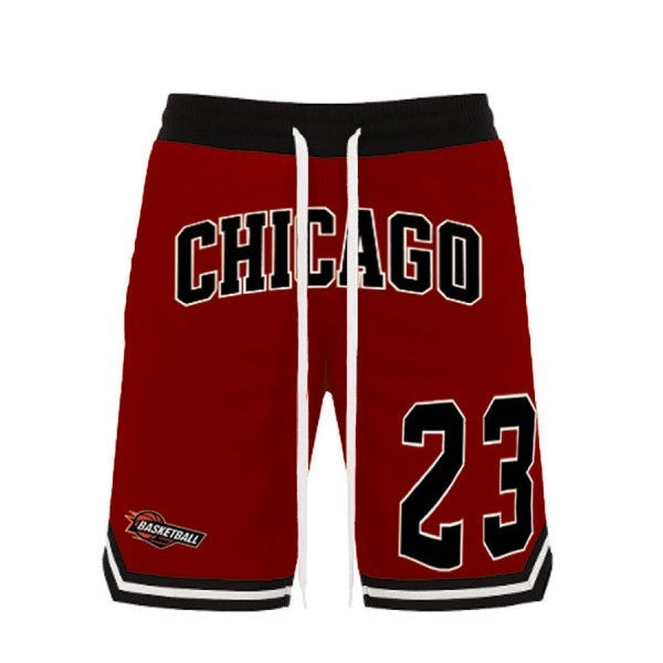 VacationGrabs Men's 23 Chicago Basketball Shorts Blue