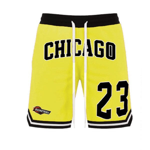 VacationGrabs Men's 23 Chicago Basketball Shorts Blue