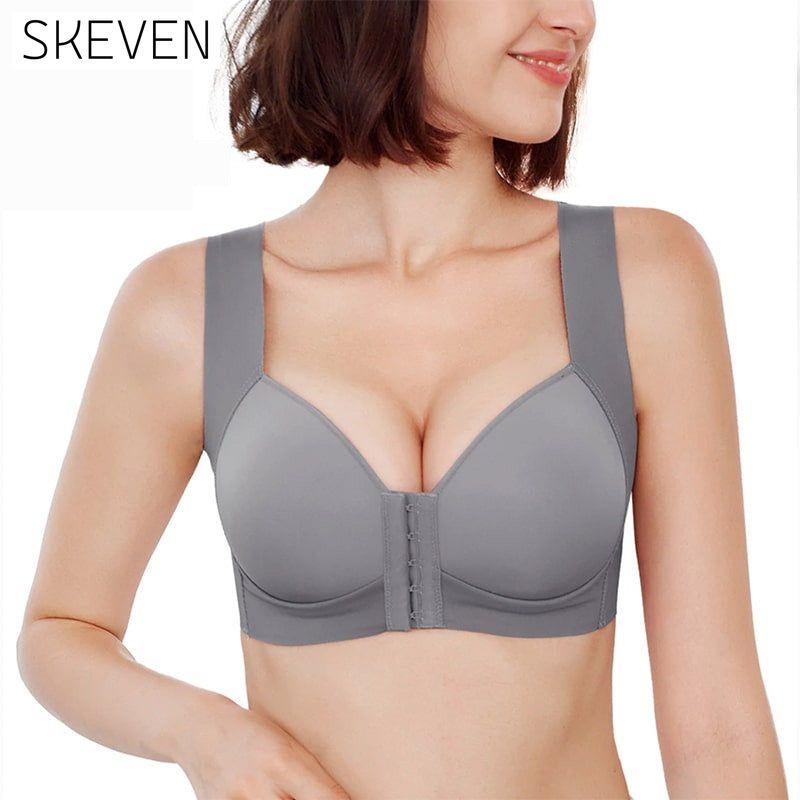 Seamless Front Closure Wire-free Push Up Bra