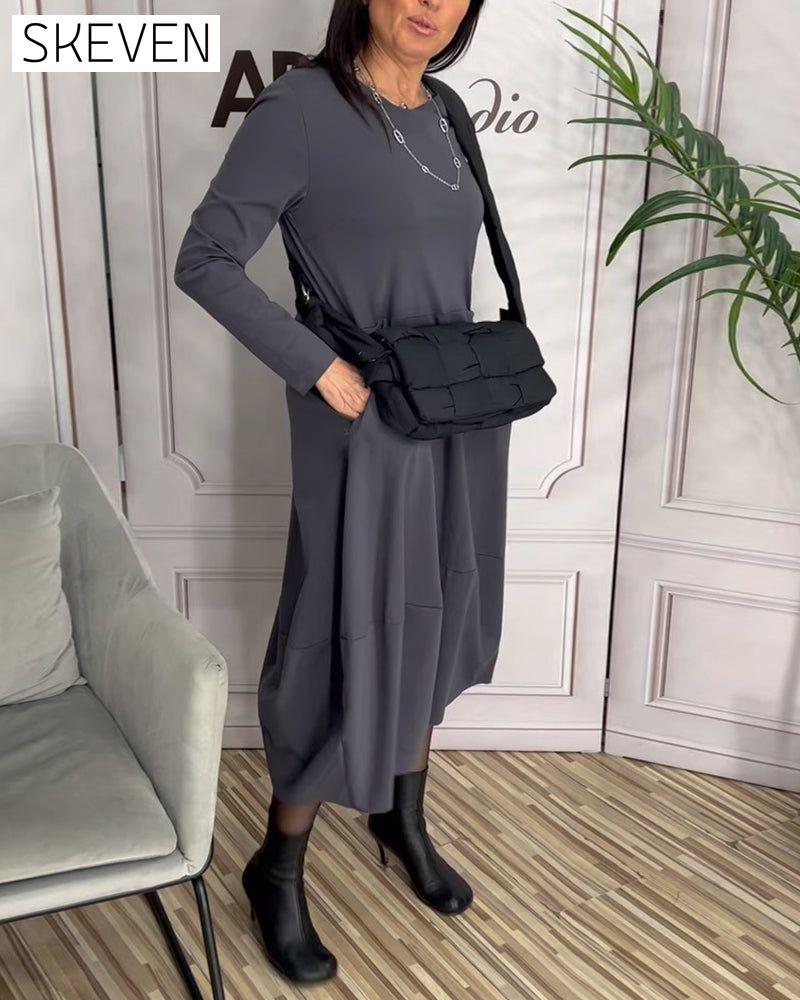 Casual crew neck dress