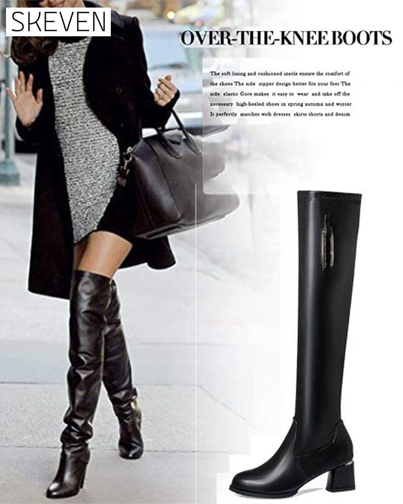 🔥 LETZTER TAG ANGEBOT 🔥🌸✨ Warme Lederstiefel für Damen