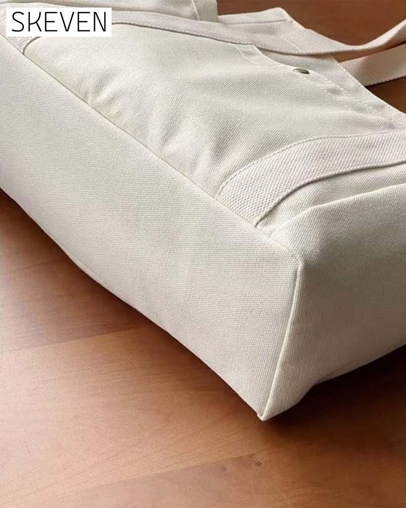Geräumige Canvas-Tasche mit zwei Tragegriffen