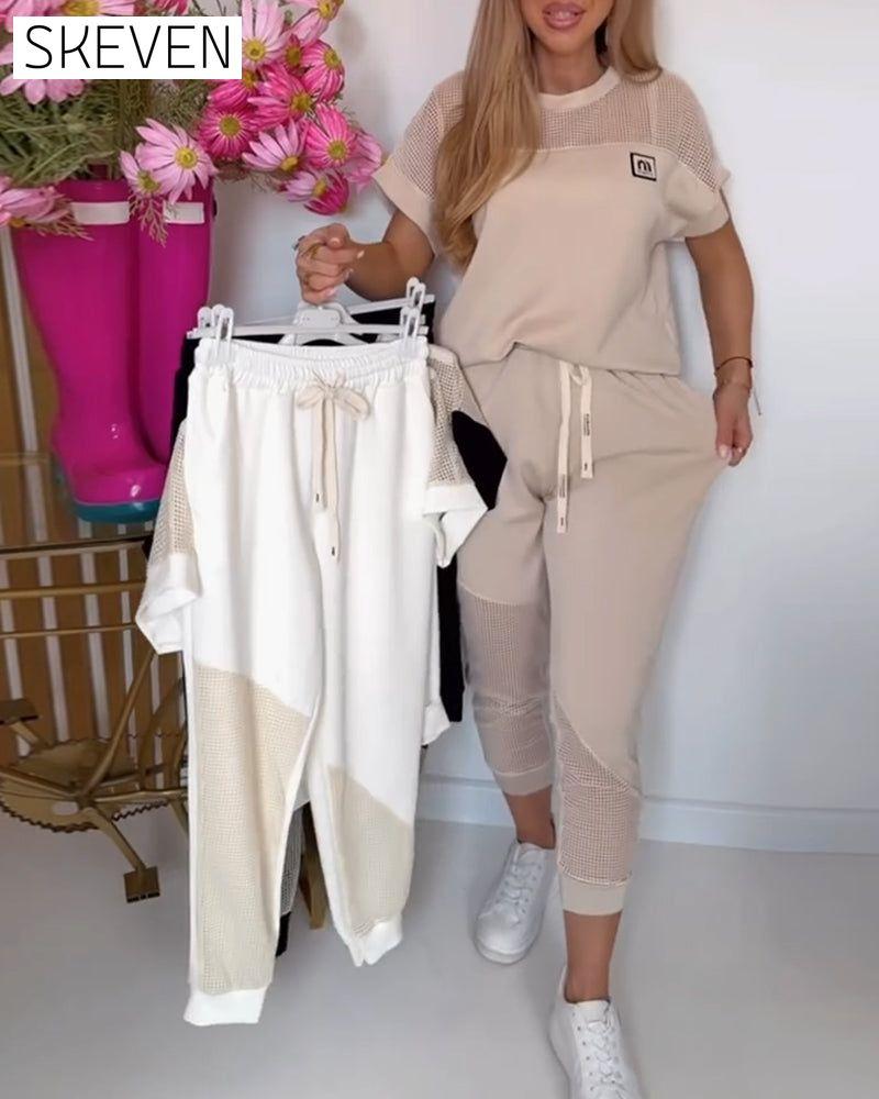 Casual Fashion Printed Two-Piece Set