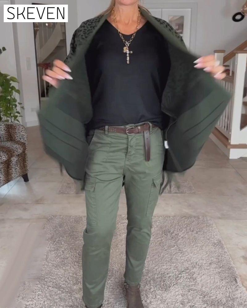 Leopard Print Long Sleeve Cardigan