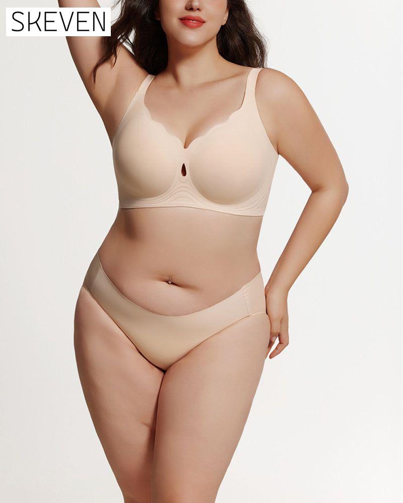 Damen-BH mit tropfenförmigem, hohlem, gewelltem Blumenmuster