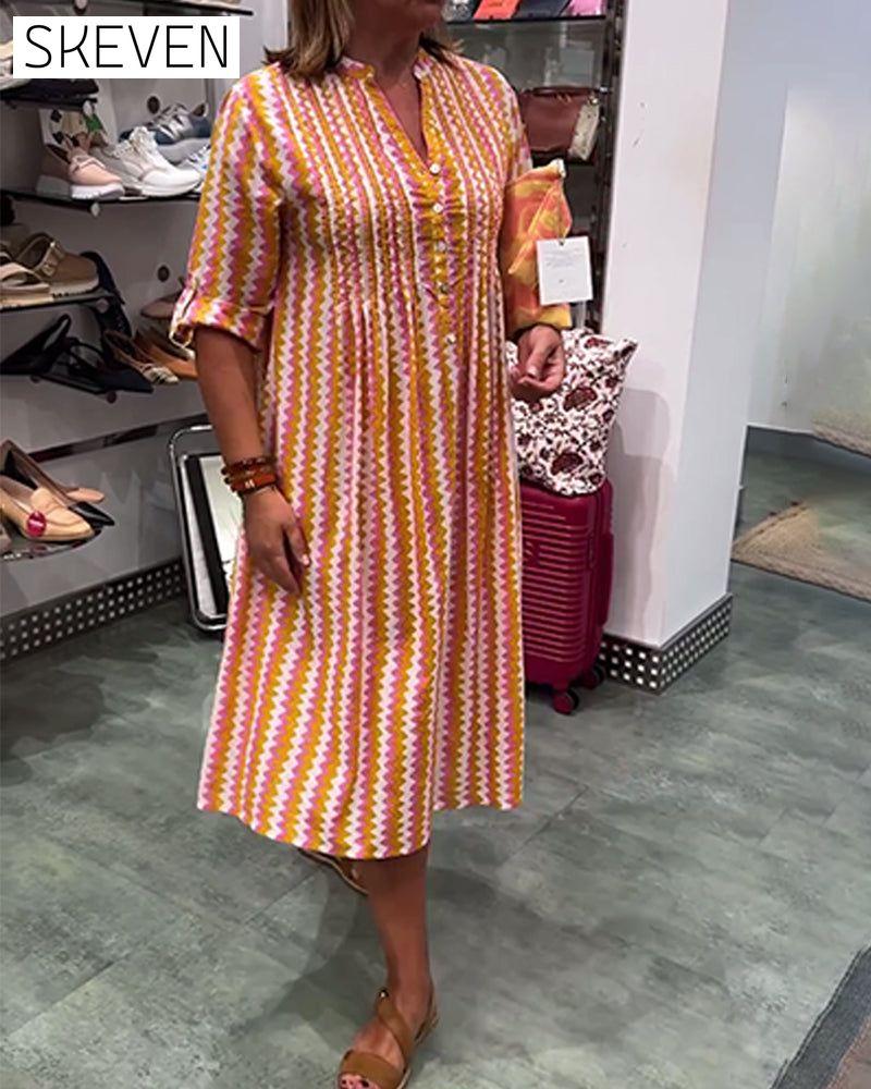 Robe à imprimé vagues