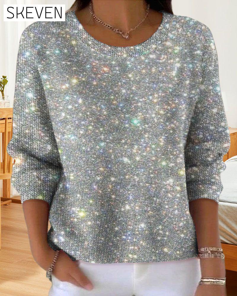 Casual Crew Neck Sweatshirt