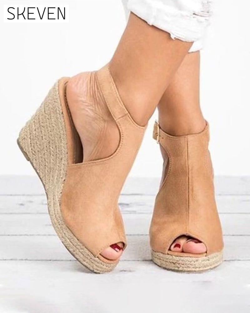 Sandales à talons hauts et bout ouvert