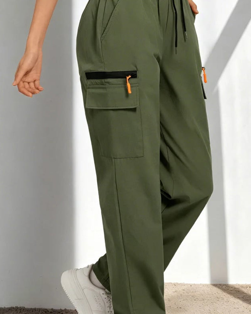 Drawstring Loose Casual Cargo Pants