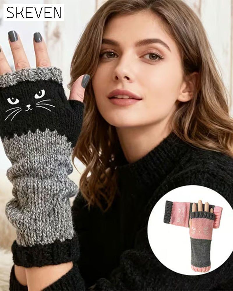 Fingerlose Katzenhandschuhe