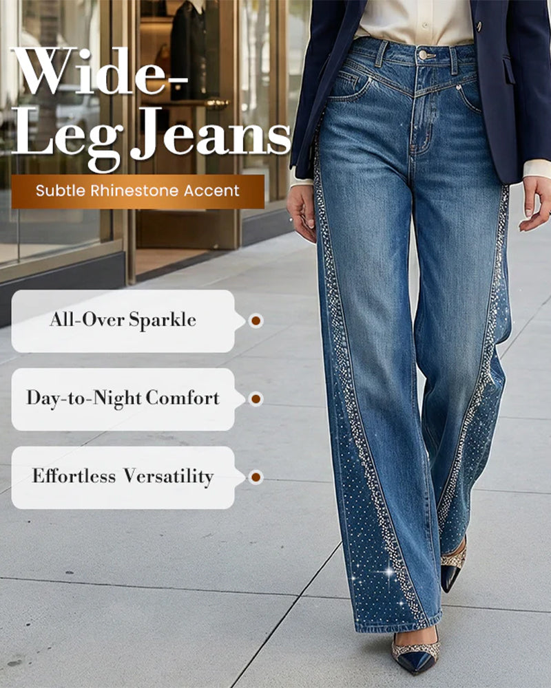 Loose-Fitting Washed Straight-Leg Jeans