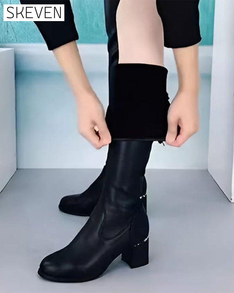 🔥 LETZTER TAG ANGEBOT 🔥🌸✨ Warme Lederstiefel für Damen