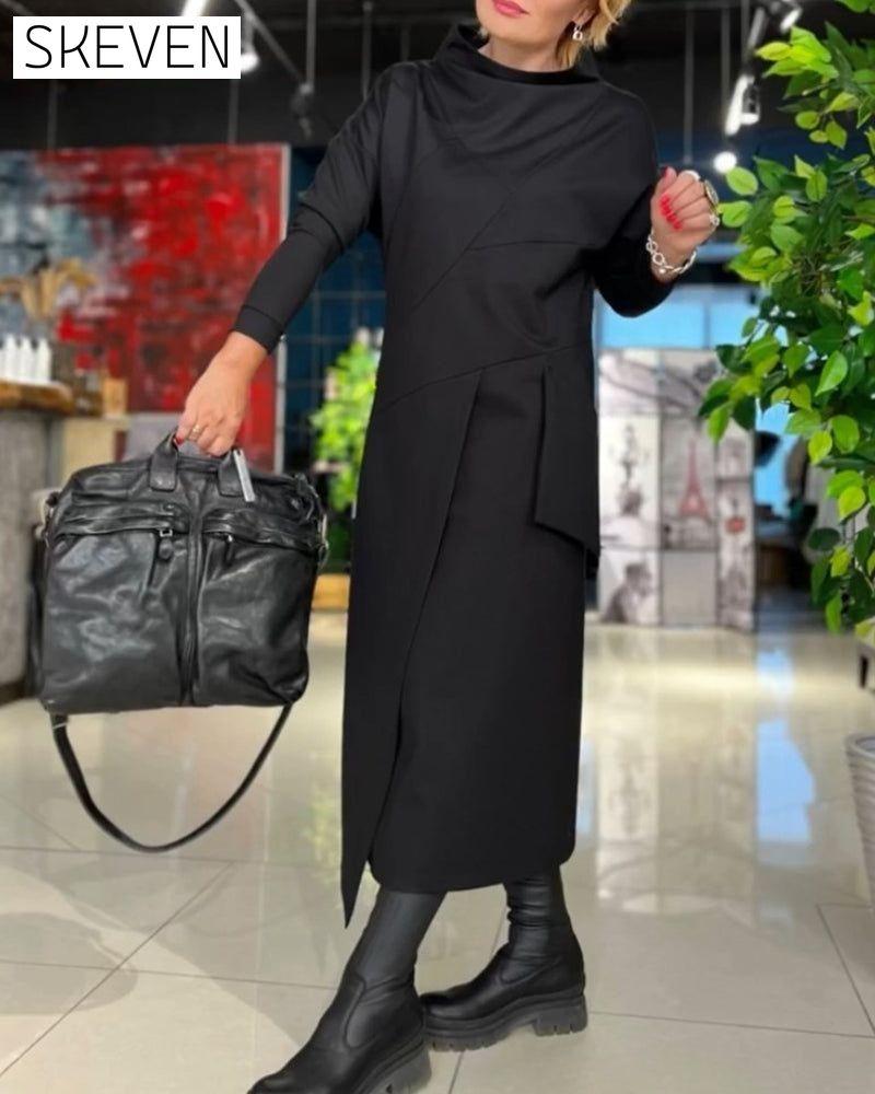 High Neck Dress with Pockets 2023 f/w 23BF casual dresses Clothes Dresses spring