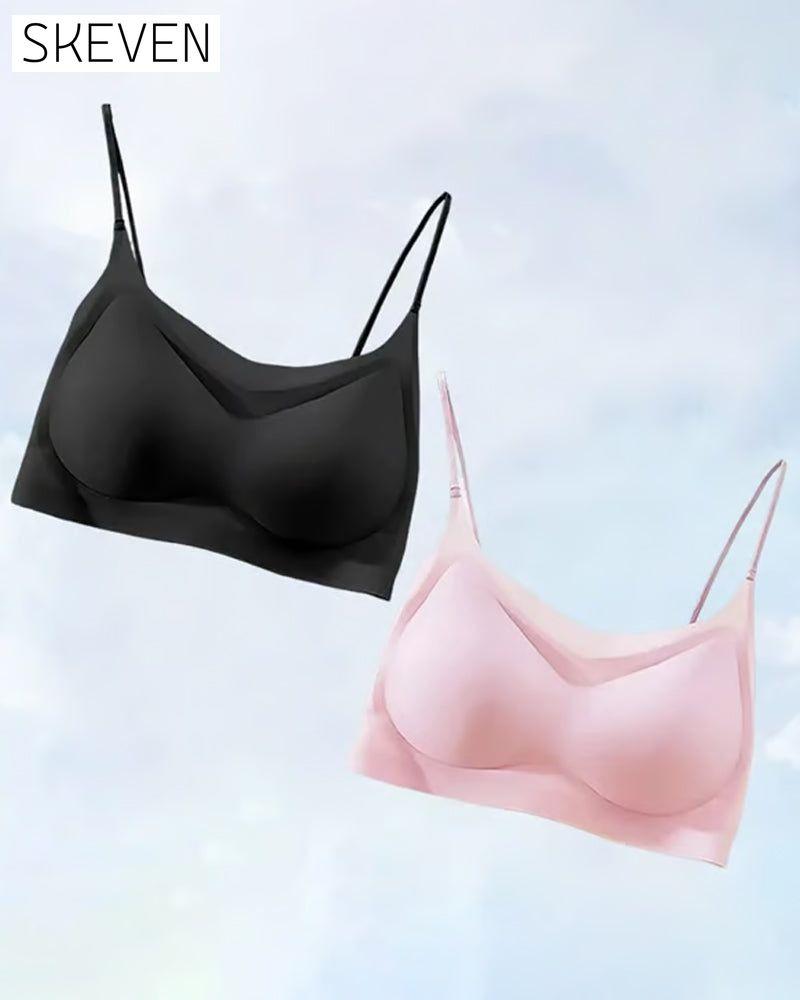 Soutien-gorge ultra-fin, sans coutures, en soie glacée, ultra confortable.