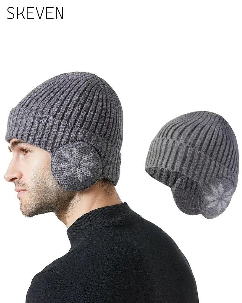 1 Stück Damen-Wintermütze mit Fleecefutter und Fleeceohren