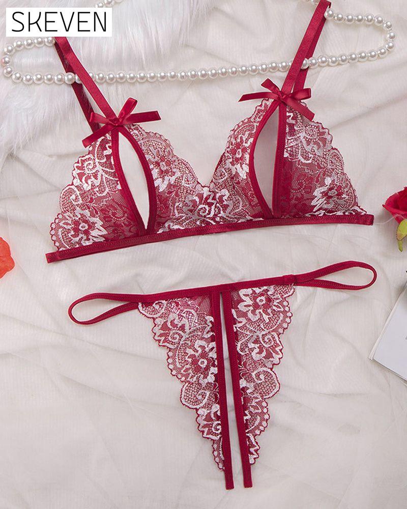 Sexy Dessous aus durchsichtiger Spitze