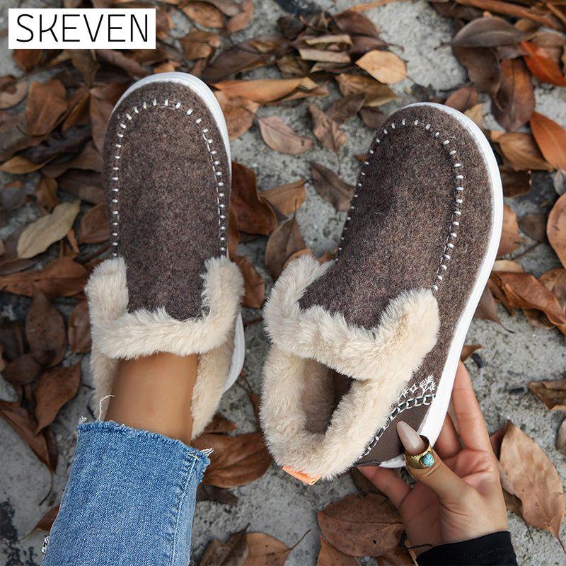 ❄️Damen-Winterstiefeletten aus rutschfestem, warmem Kunstfell