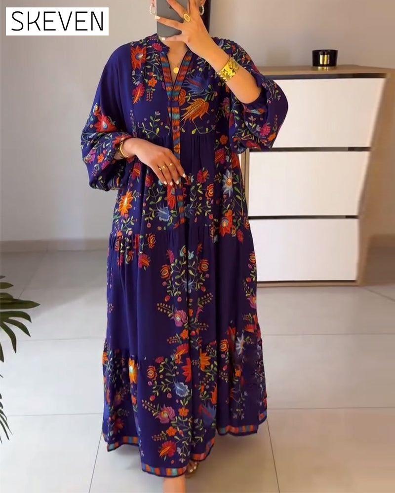 Elegantes Kleid mit Blumenmuster