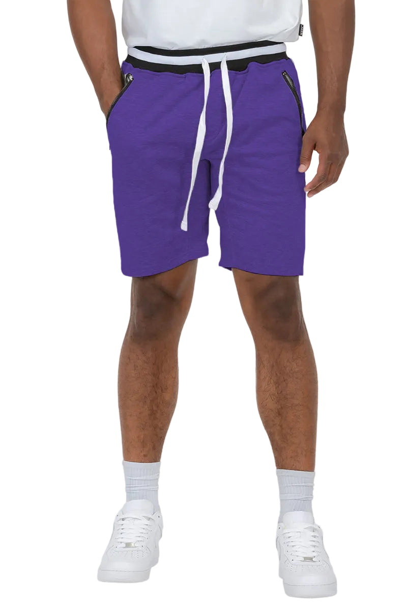 Brandon Purple French Terry Shorts