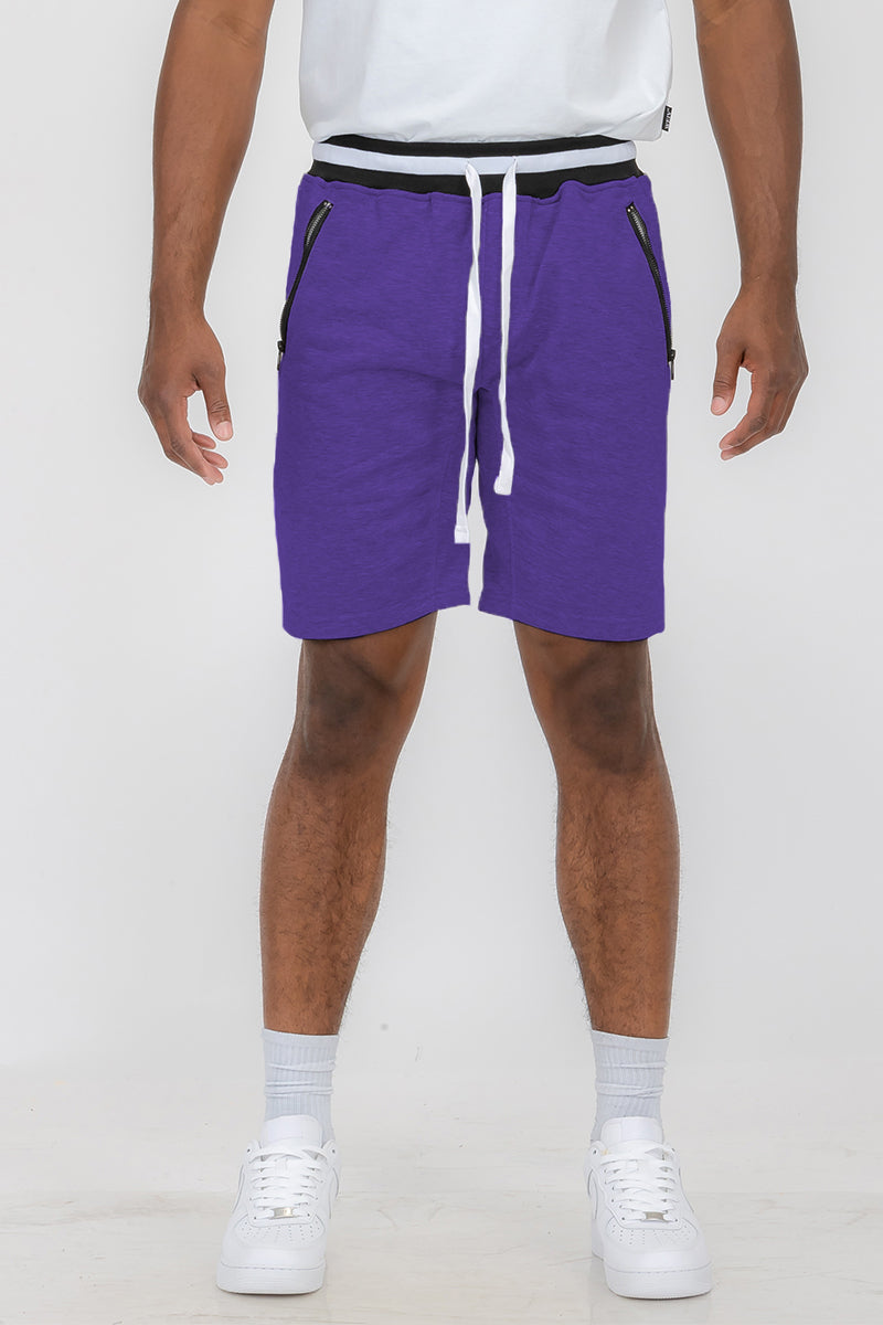Brandon Purple French Terry Shorts