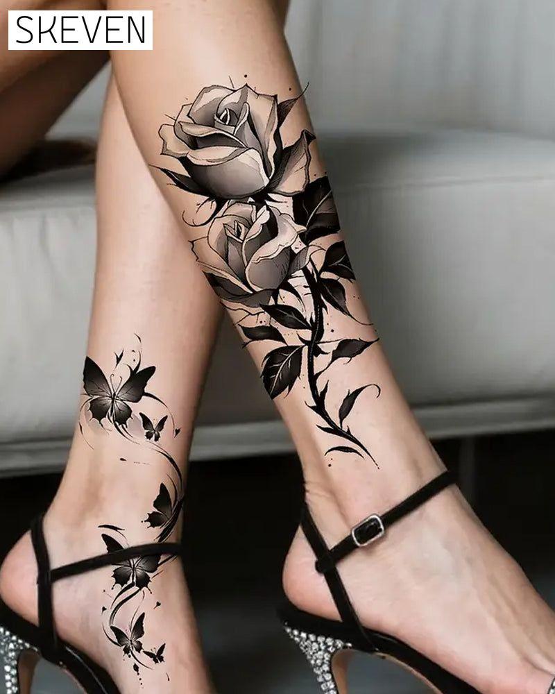 Simulation Flower Arm Tattoo Stickers