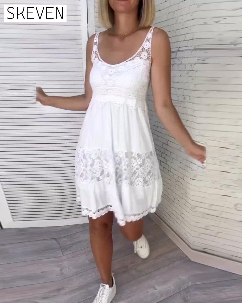 Spitzen-Neckholderkleid