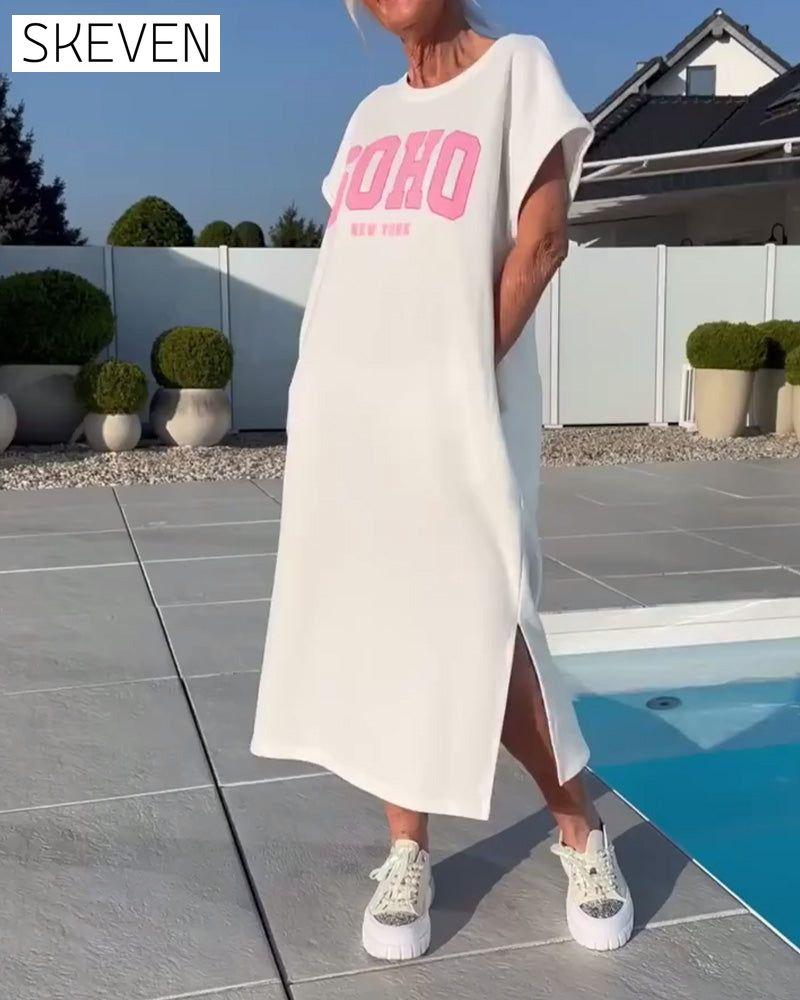 Fashion Loose Slit Dress