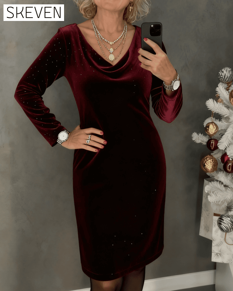 Fine Shimmer Straight Dress