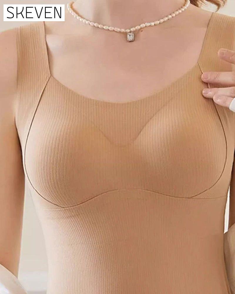 Women's Thermal Gilet with Built-In Bra