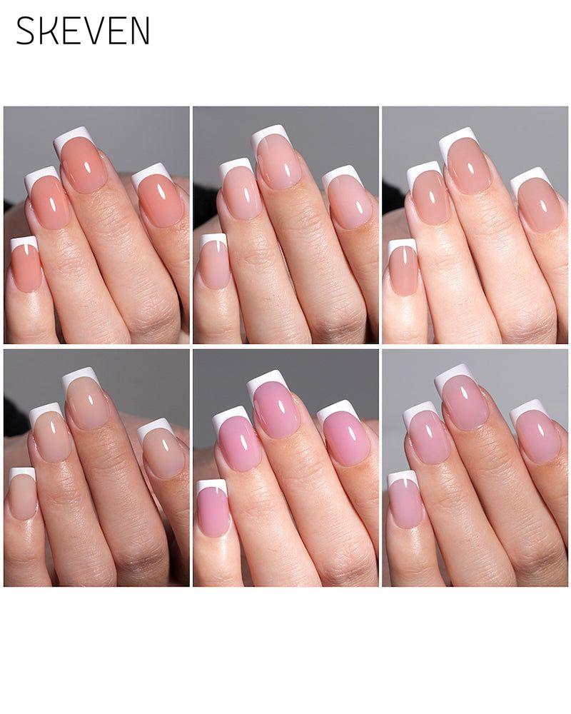French Square Short Nails
