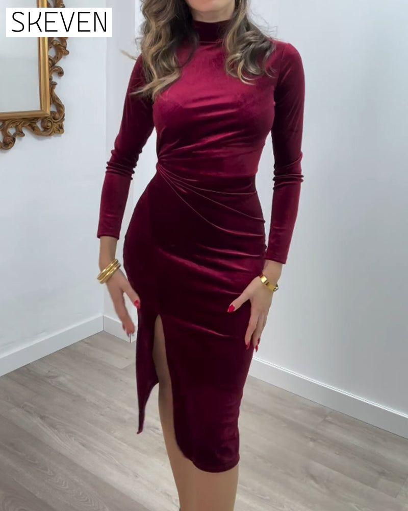 Lässiges Kleid mit abstraktem Muster