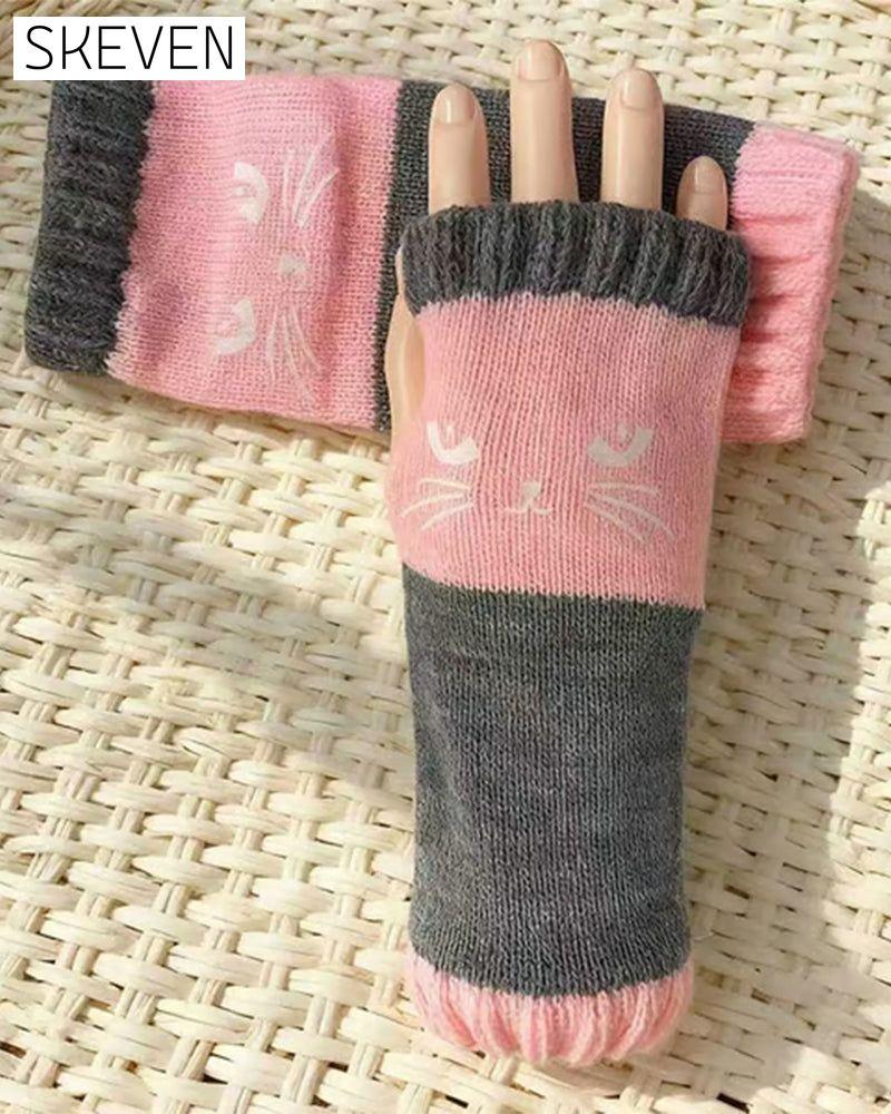 Fingerlose Katzenhandschuhe