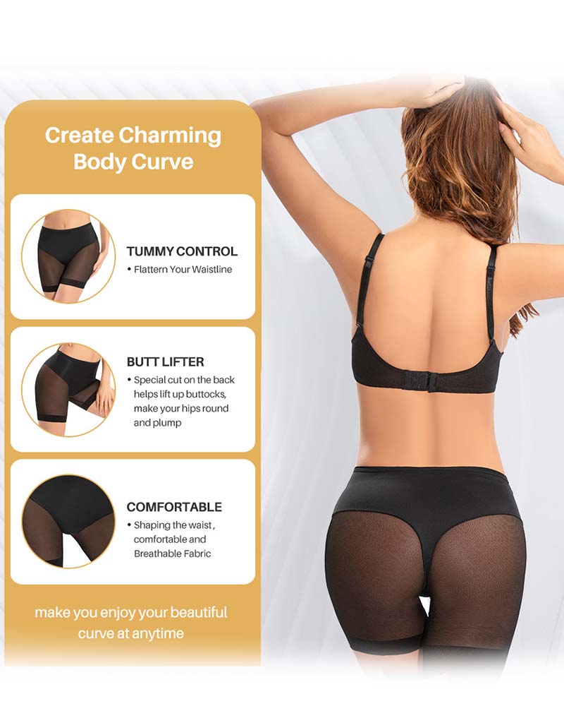 Women's Mid-Waist Thong Panties