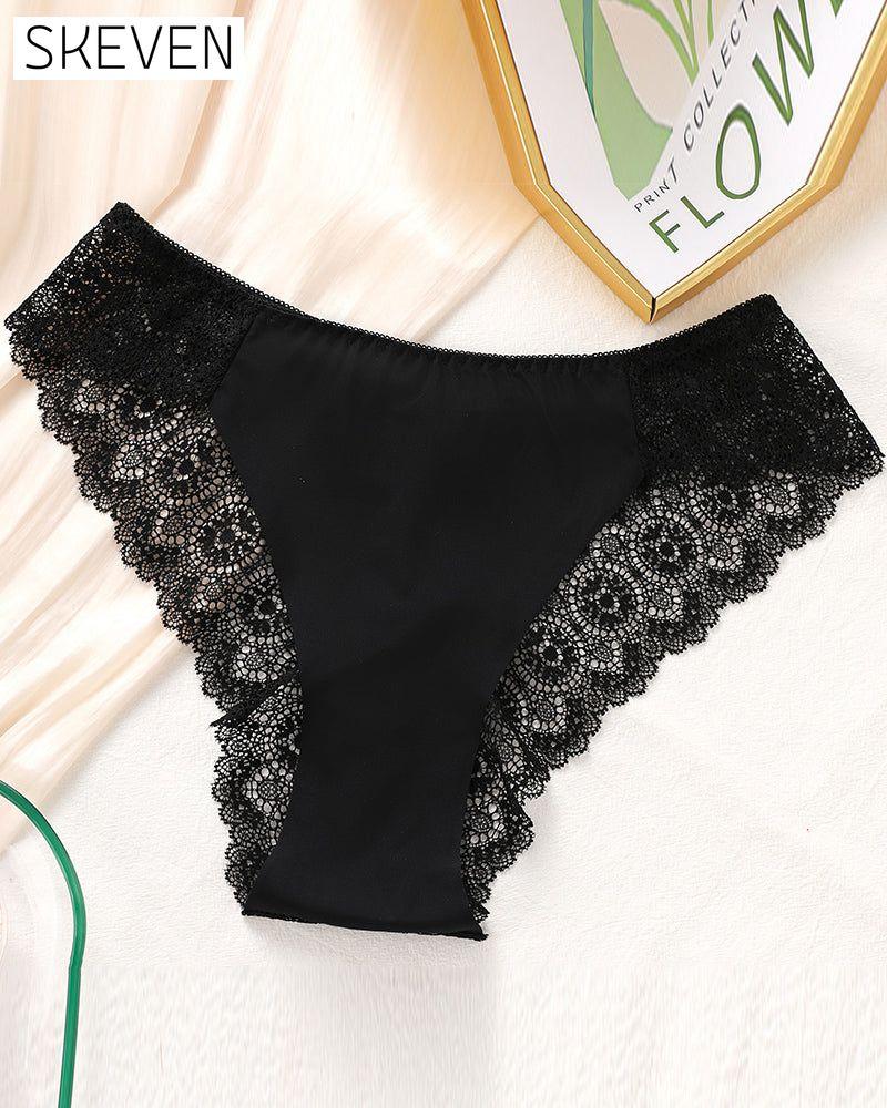 Lace Women's Contrast Lace Panty Set