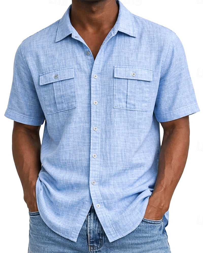 Men's Pocket Short Sleeve Shirt