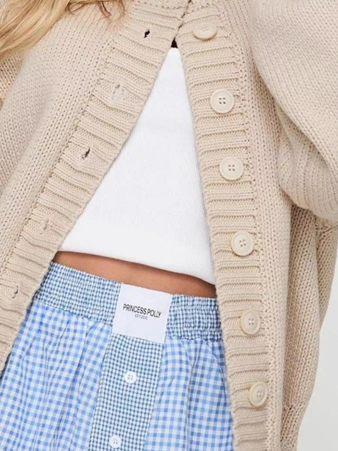 Chunky Knit Button-Up Cardigan