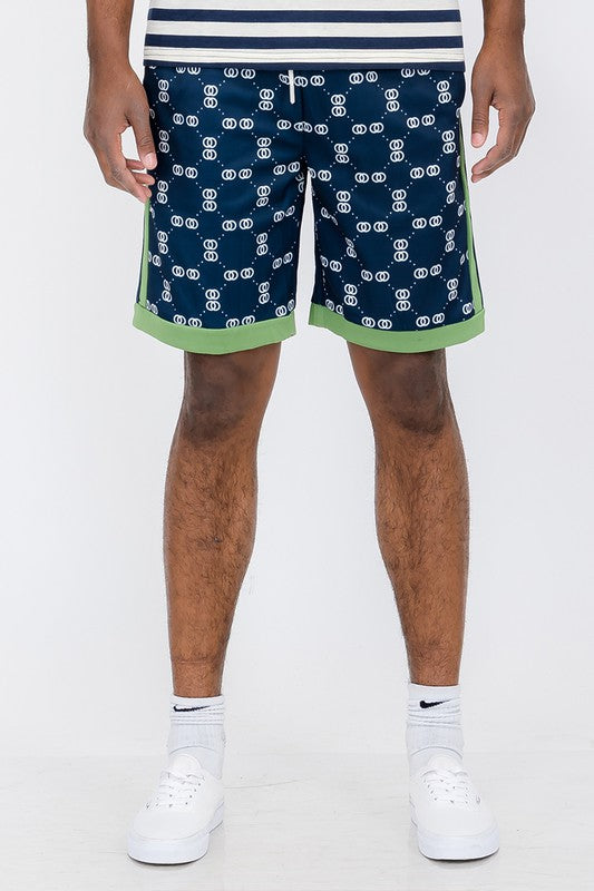 VacationGrabs Double O Tape Casual Sweat Shorts for Men