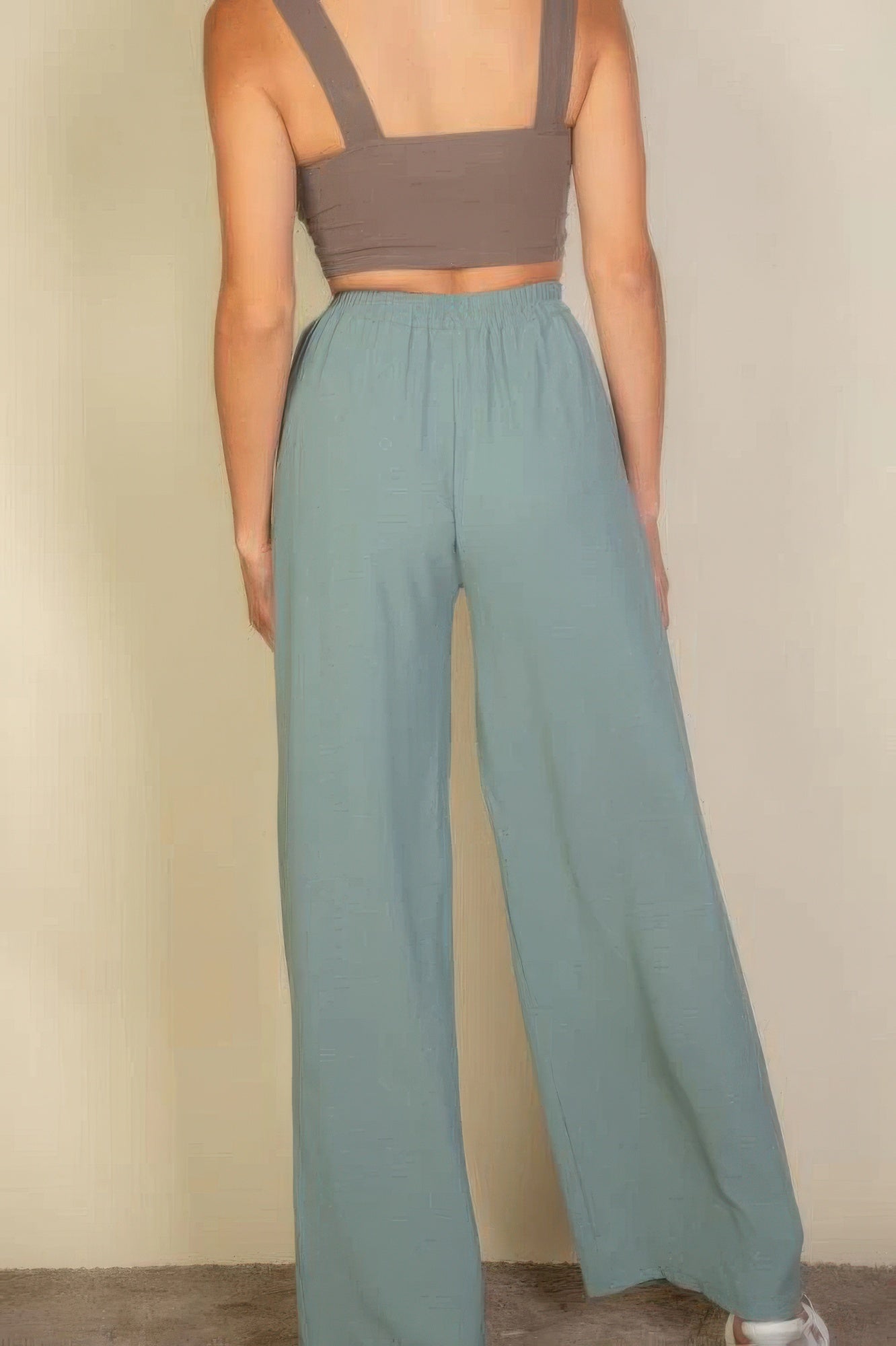 VacationGrabs Women's Drawstring Waist Wide Leg Pants