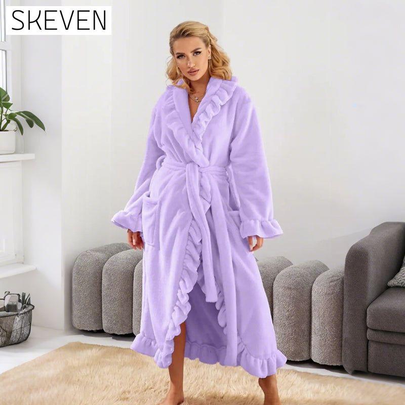 🔥✨Soft and supple bathrobe 🧖♀️ – Soft fabric against the skin, cozy warmth after showering