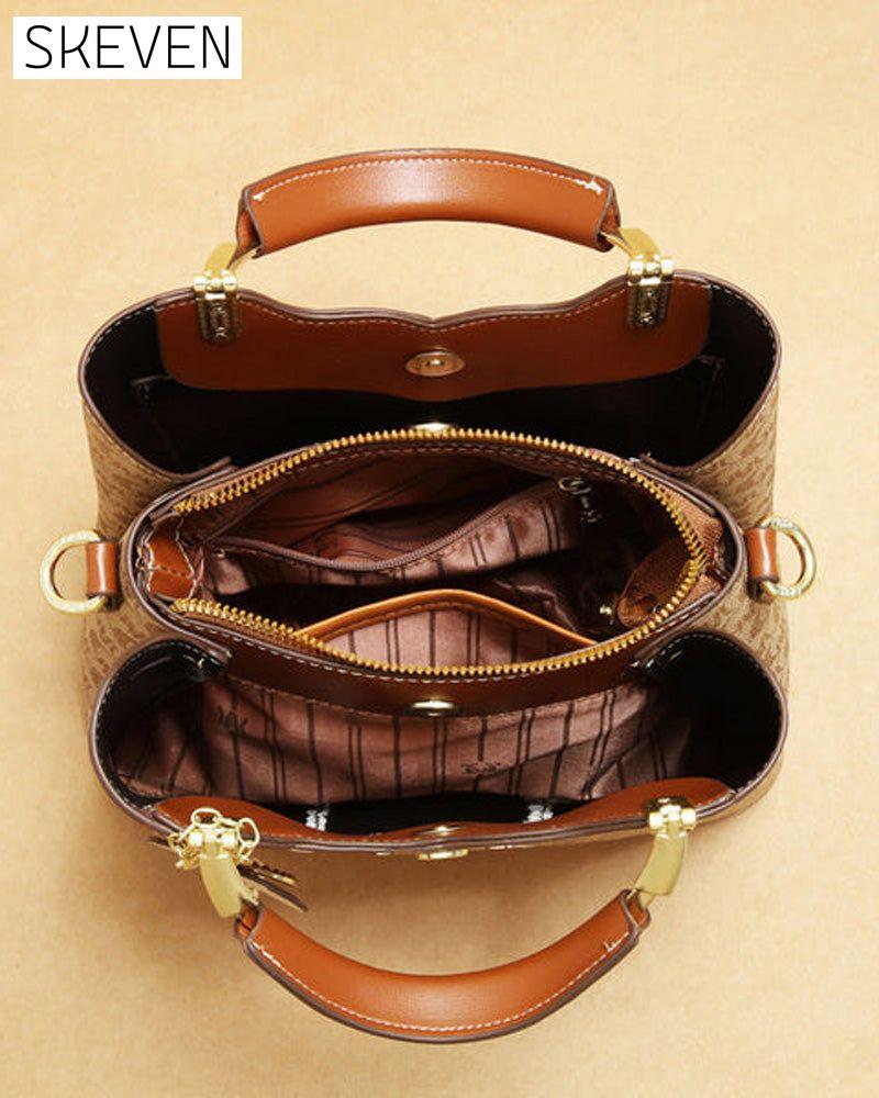 Sac à main imprimé rétro et élégant