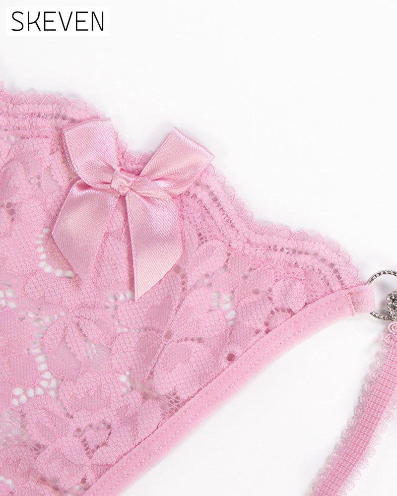 Sexy Bow Lace G-String Thong