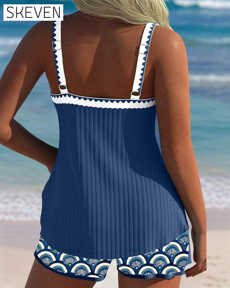 Strapless Boxer Swimsuit