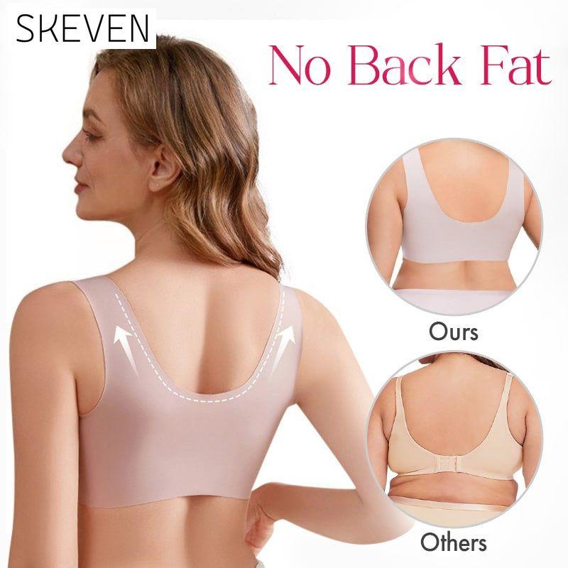 Seamless Front Closure Wire-free Push Up Bra