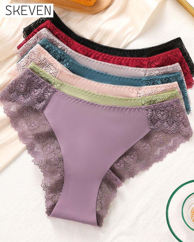 Lace Women's Contrast Lace Panty Set