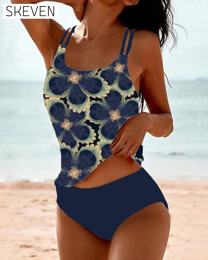 Sling floral print tankini summer tankinis