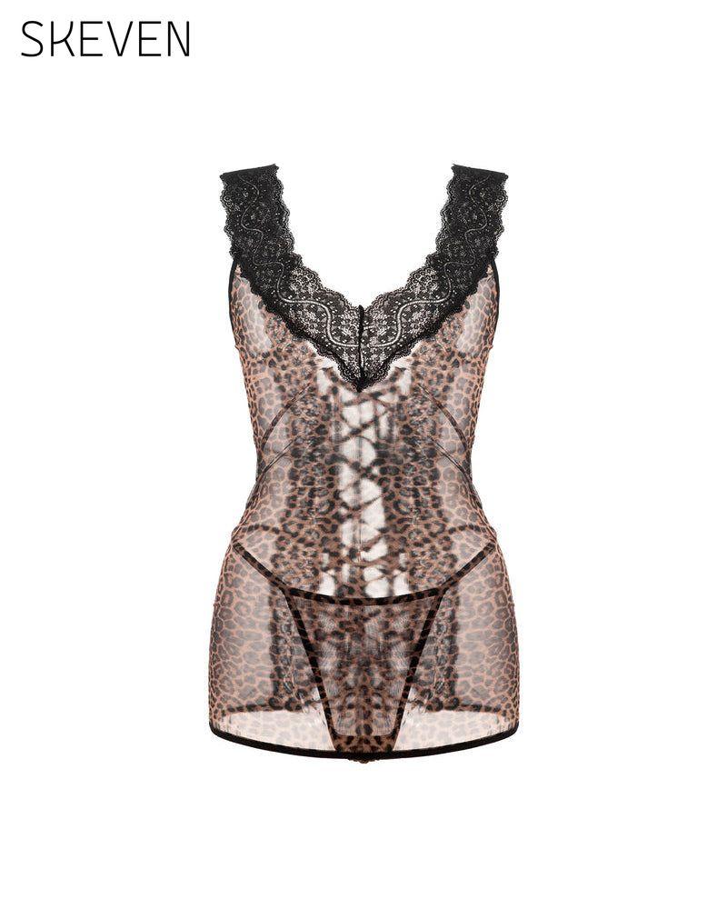Sexy Strappy Lace Nightgown