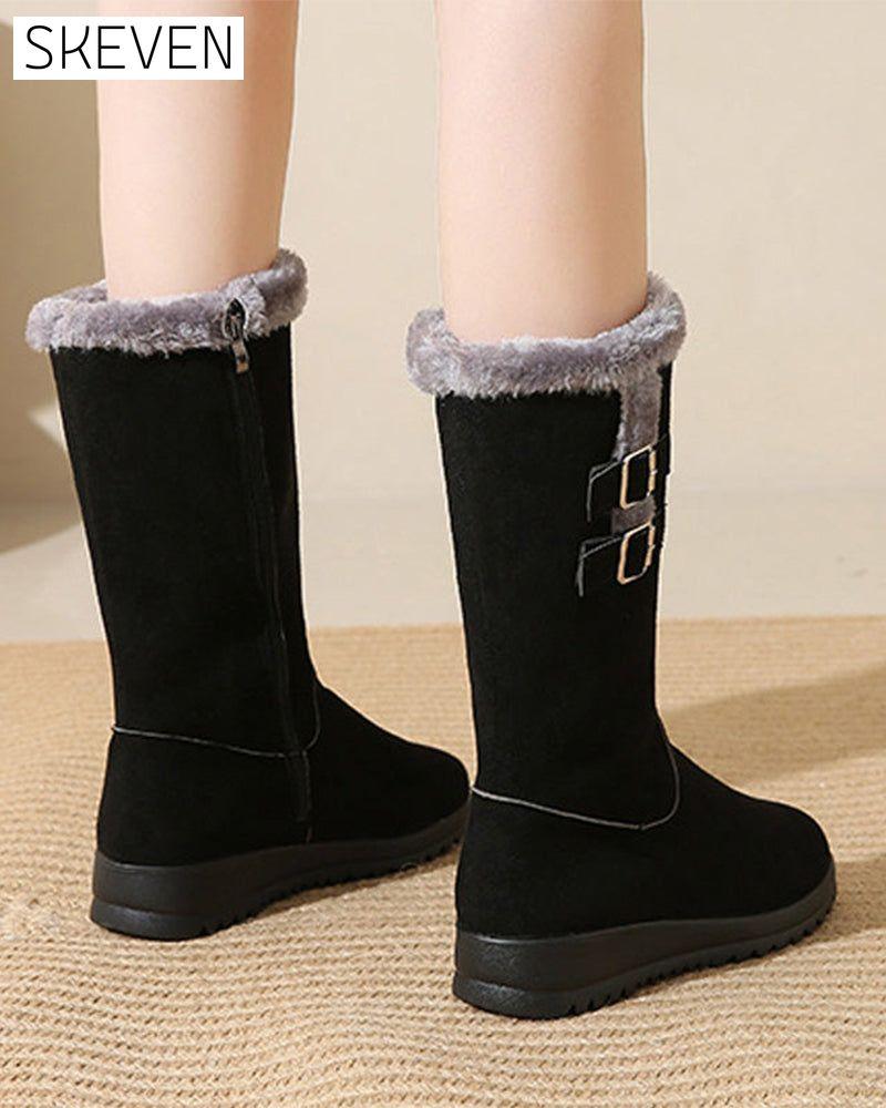 Modische knöchelhohe Schneestiefel für Damen